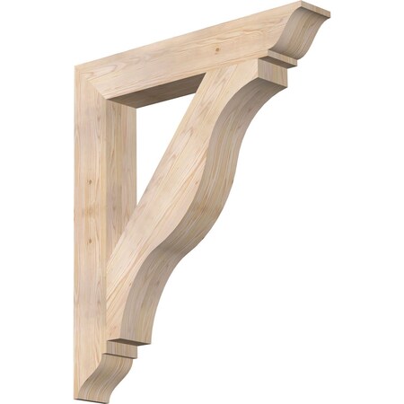 Ekena Millwork Funston Traditional Smooth Bracket, Douglas Fir, 5 1/2"W x 36"D x 42"H BKT06X36X42FST01SDF